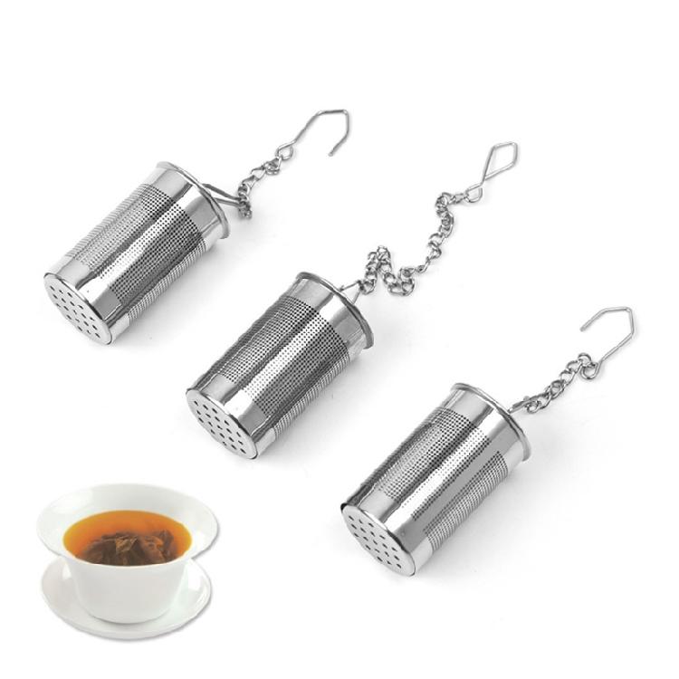 Tea Infuser Strainer Stainless Steel Cylindrical Loose Spice Filter Tool for Home Kitchen Tea Lover Gift Easy to Use