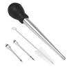 Stainless Steel Turkey Baster Tool Set Marinade Injector Needle and Cleaning Brush Thanksgiving Accessories for Cooking
