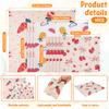 9Pcs Beeswax Food Wrap 3 Sizes Reusable Natural Food Wrap Multi-purpose Organic Cotton Wax Cloth Household Kitchen Picnic Wrap