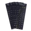 Waterproof Korean Keyboard Sticker 5Pcs Set PVC Material Decal Reusable for Laptop Desktop PC For Multilingual Users