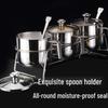 Beifu 304 Stainless Steel Seasoning Jar Set with High Rack
