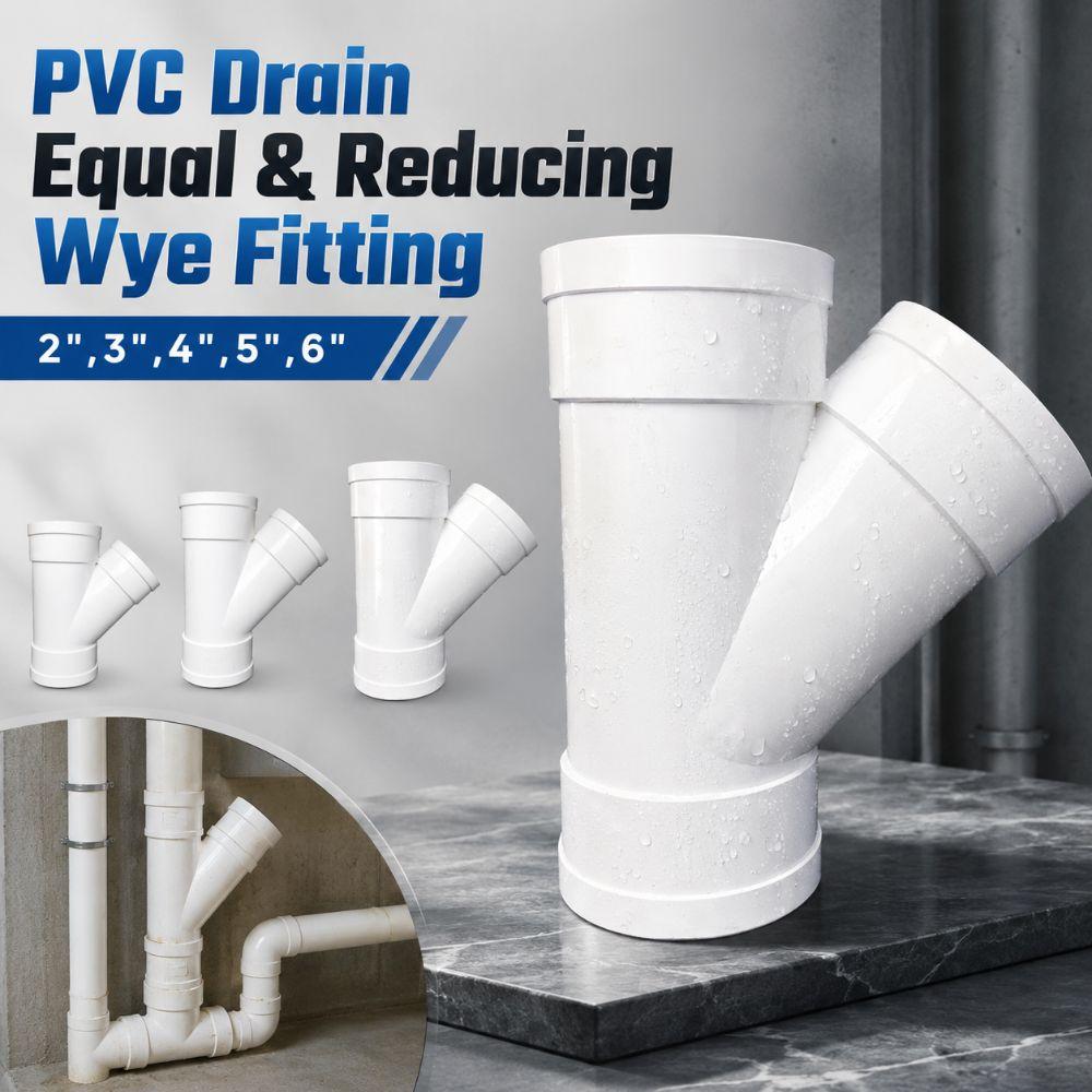 Y-Shaped 3-Way Drainage Pipe Fittings White Drain Pipe Joint  Pipeline Accessories