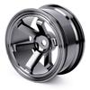 4pcs RC Wheel Hubs, Aluminum Alloy Wheel Hubs for 110 Scale Flat Running Drift RC Cars, 52mm Diameter, 26mm Width, 12mm Connector, High Strength,