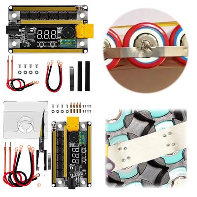 GX591 DIY Punktschweißgerät 99 Gänge Einstellbar Batterie Energiespeicher Punktschweißmaschine 12V Schweißsteuerplatine für 18650 Batterie