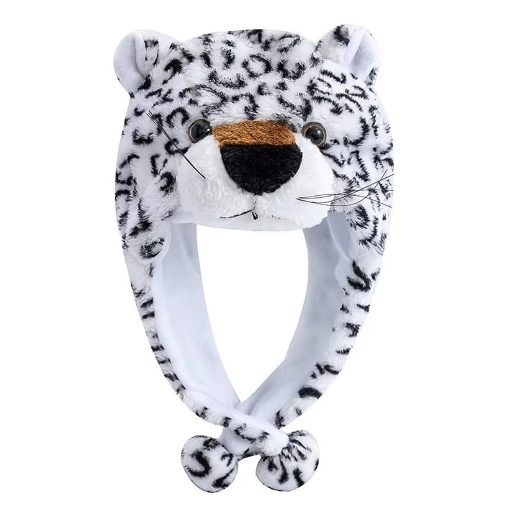 Tiger Animal Earflap Cap Pig Ear Protection Hat Kawaii Plush Beanies Women