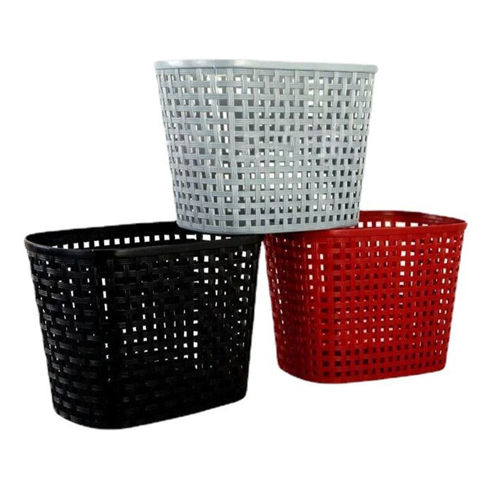 Plastic Bicycle Storage Bag Hollow Scooter Handlebar Basket Rear Cycling Accessories