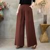2026 Retro Elastic Waist Wide-Leg Pants: Versatile, Casual, and Simple