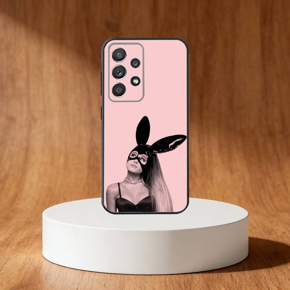 Ariana Grandes Phone Case For Samsung S25,S24,S21,S22,S23,S30,Ultra,S20,Plus,Fe,Note,10,9,5G Black Cover
