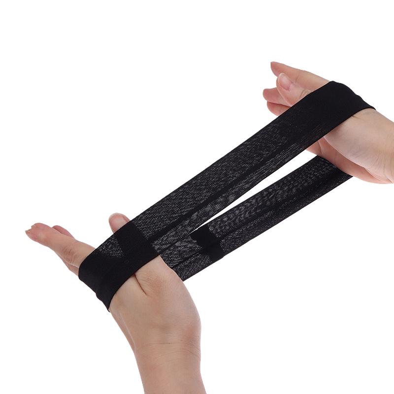 2Pcs Unisex Summer Sports Yoga Headband Simple Adjustable Running Sweat-Absorbing Elastic Single-Color Hair Band