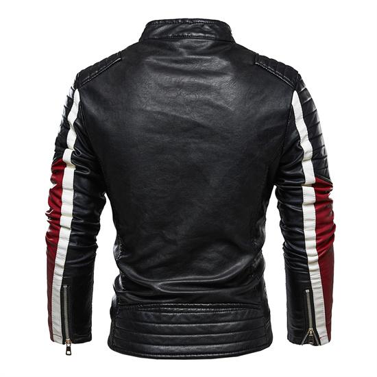2023 Men Autumn Jacket Bomber Biker Zipper Motorcycle Faux Fur Coat Male Fleece Pilot Vintage Good Quality PU Leather Jacket