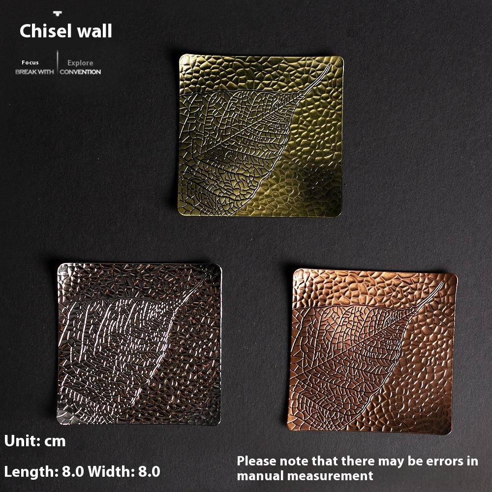 Sous-verre en alliage de zinc, Sous-verre, Accessoires de cérémonie du thé, Coussin de siège pour encens, Petite base porte-encens, S'accorde avec plusieurs styles