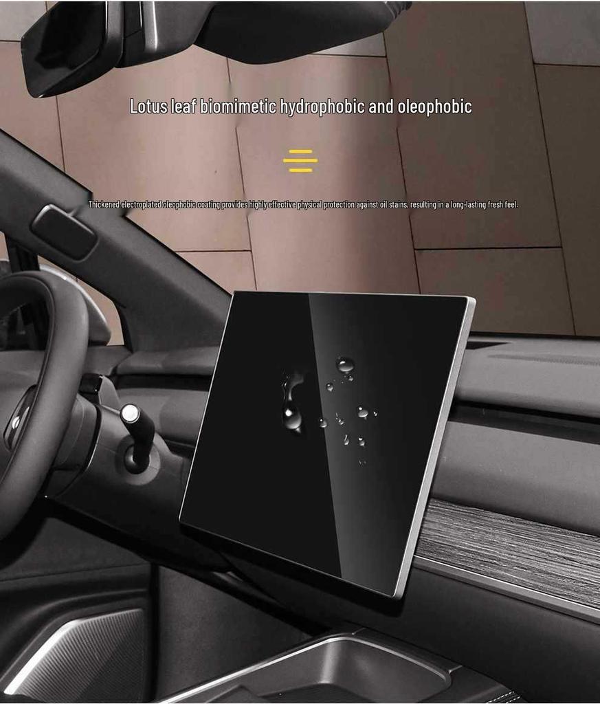 3W Tempered Glass Film for NIO L60 Central Control & Rear AC Screen (HD Protective Film)
