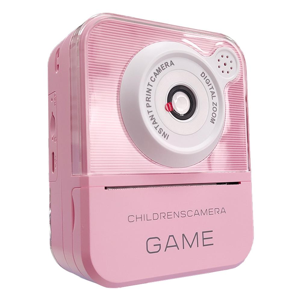 

P7 2,4-дюймова камера високої чіткості для миттєвого друку для дітей з підвісною мотузкою 2 рулони паперу для друку для хлопчиків дівчаток Pink