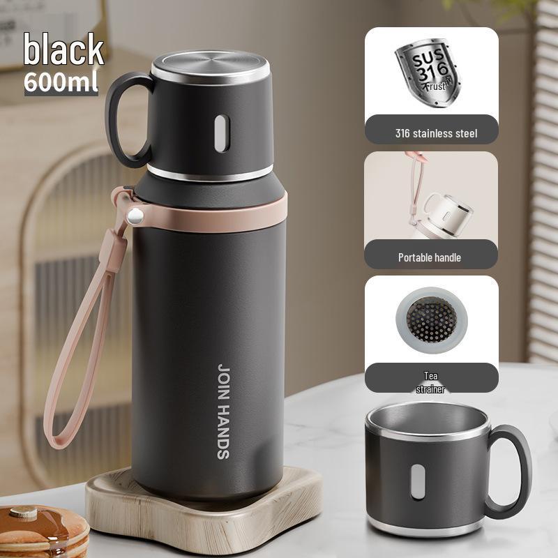 Large-Capacity 316 Stainless Steel Thermos with Tea Infuser