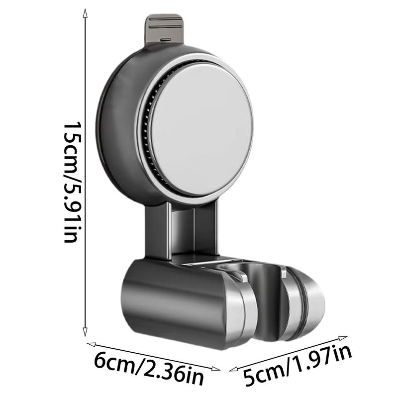Shower Head Support Mural Douche Suction Cup Holder 360 Adjustable Plating Shower Rail Head Holder Bathroom Wall Mount Bracket