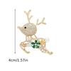 Cute Christmas And New Year Reindeer Brooch for Women, Exuding Elegance High-End Charm, Versatile And Exquisite, a Luxurious Accessory for Clothing