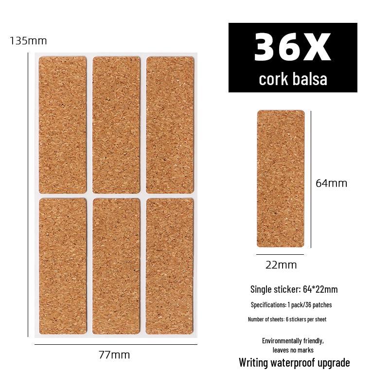 Водонепроницаемые пробковые наклейки для заметок: Самоклеящиеся, Не оставляющие следов, Маслостойкие Кухонные этикетки.