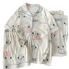 Mengqu Puppy Casual Sweet Short Sleeve Summer Pajamas Women'S High Value Three-Piece Loungewear