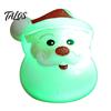 Holiday Event Raffle Gifts Christmas Light Up Rings, Glow in The Dark Party Supplies, Funny Favors for Kids Santa Snowman Tree Snowflake LED Flashing