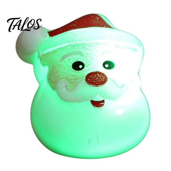 Holiday Event Raffle Gifts Christmas Light Up Rings, Glow in The Dark Party Supplies, Funny Favors for Kids Santa Snowman Tree Snowflake LED Flashing