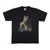 Vintage 1996 Wolf T-Shirt Tier Natur Grafik Screen Stars Schwarzes Tee L