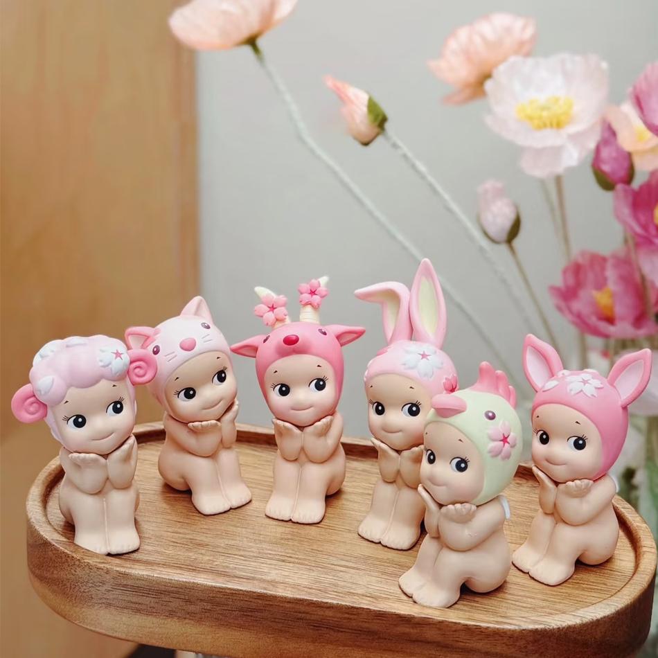 / New  Selling S Angels Cherry Blossom Series Anime Figures Ornaments Dolls Fans Children Birthday Gift Random