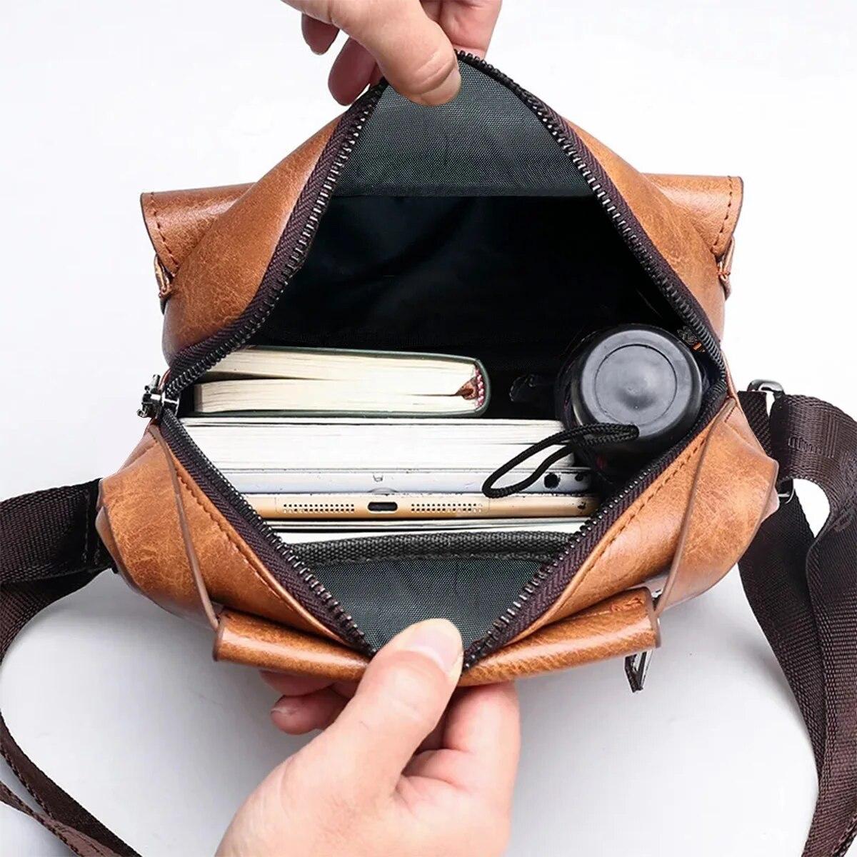 Летняя новая винтажная мужская сумка через плечо — фото 6