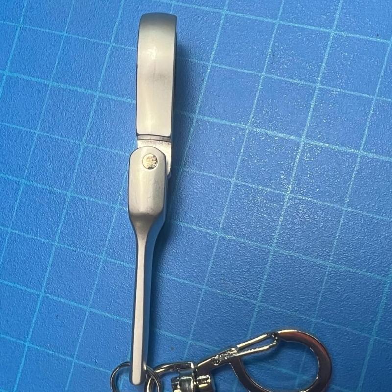 Flexible 10mm Ratchet Wrench Metal Keychain with 180 Degree Flexible Rotation Head for Fastening Application