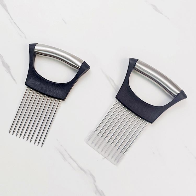 Stainless Steel Onion Slicer & Meat Tenderizer Tool