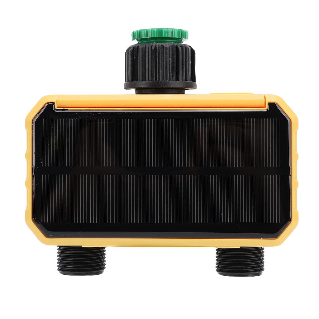 Solar Sprinkler Timer Double Outlet Reversible Adjustment Automatic Watering System Irrigation