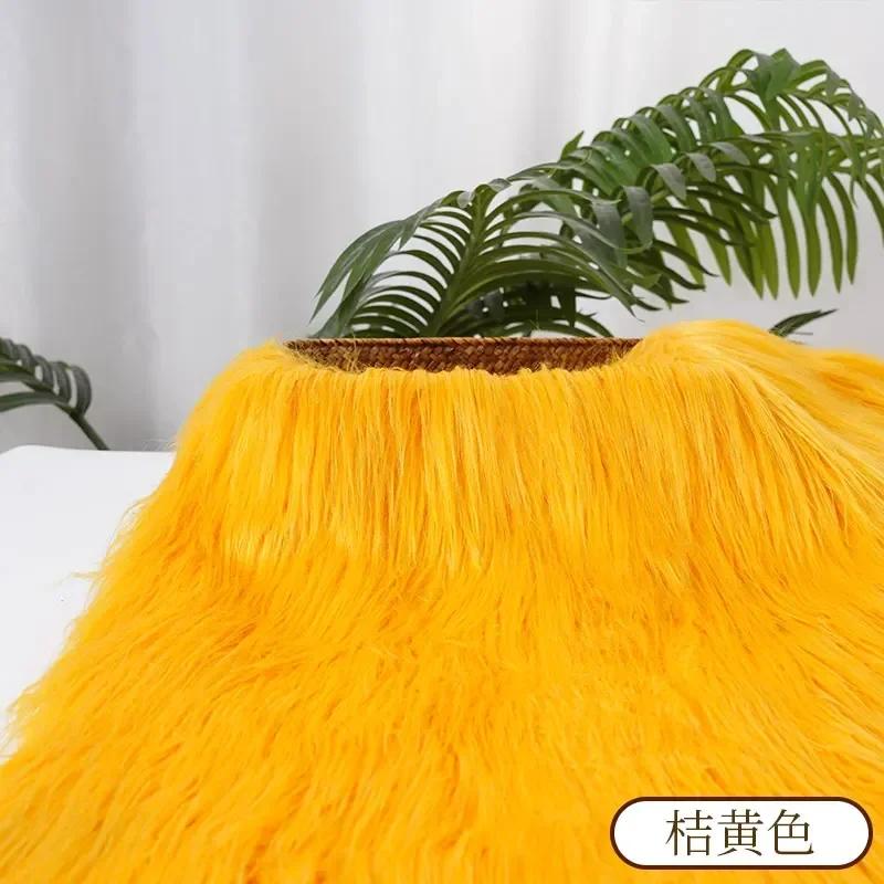 0.5/1 Yard 9cm Faux Fur For Needlework Sewing Doll Toy Beard Hairstyles DIY  Material Accessories Home Decoration Cosplay Fabric