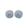 Gelinler için 925 Gümüş Moissanite Düğün Küpeleri Vintage Kararmayan Kadın 925 Gümüş Küpe