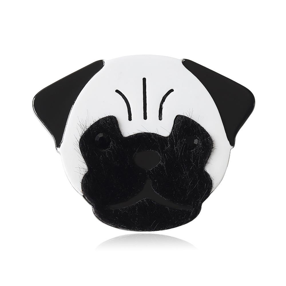 

Модные аксессуары акриловая брошь в виде животного наждачная бумага собака мультфильм булавка популярные аксессуары для одежды белый