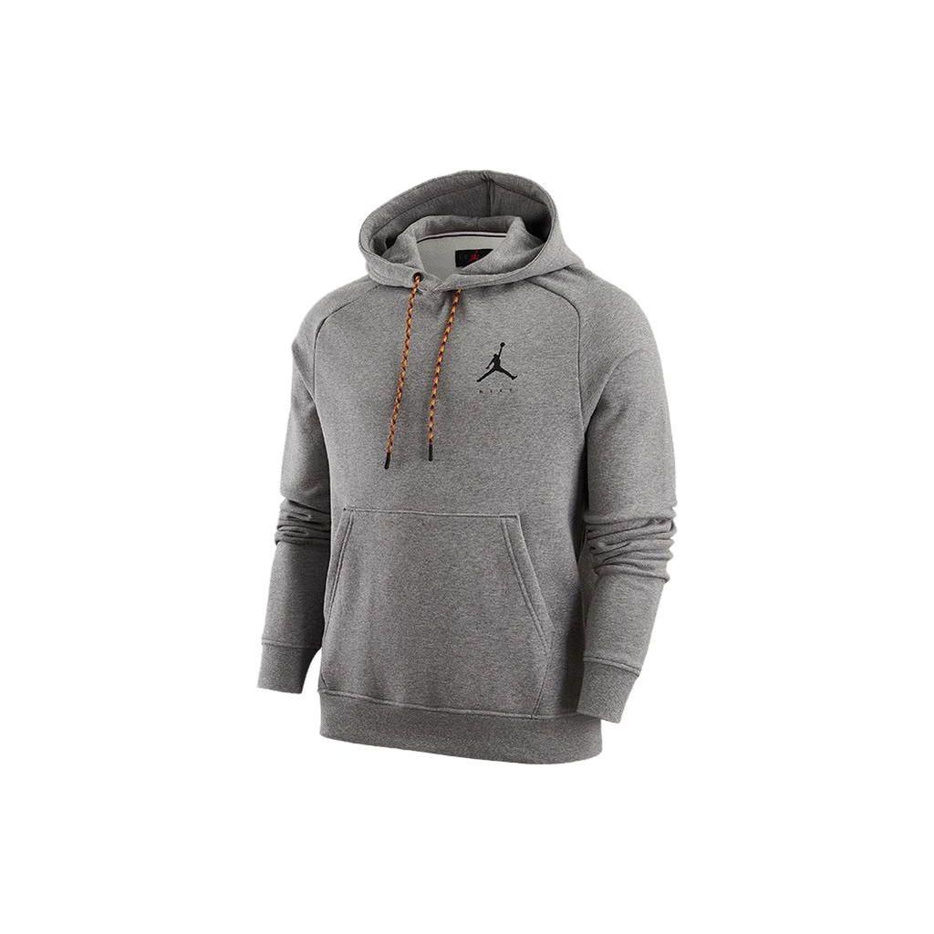 Jordan Logo Print Long Sleeve Sweatshirt Men Sweatshirt Grey DJ0212-091