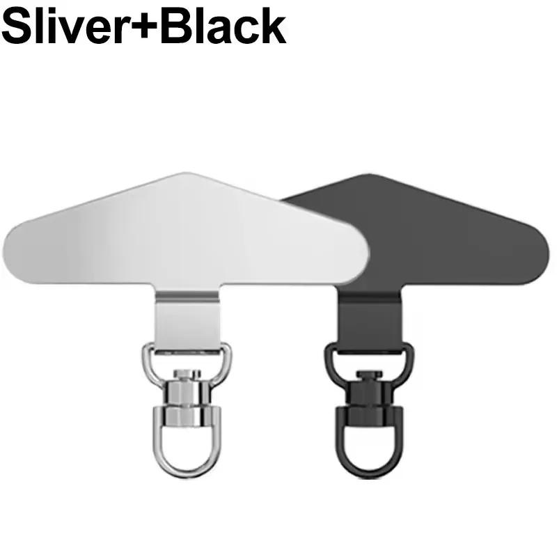 Proti ztrátě Šňůrka na telefon Univerzální náhradní konektor Poutko Klip Kovová podložka na kartu Adaptér pro IPhone Samsung Bezpečné uchycení