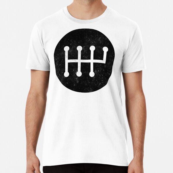 

Black 6-speed Manual Transmission Shift Patt S to 5XL Made in the AU/USA T-Shirt L