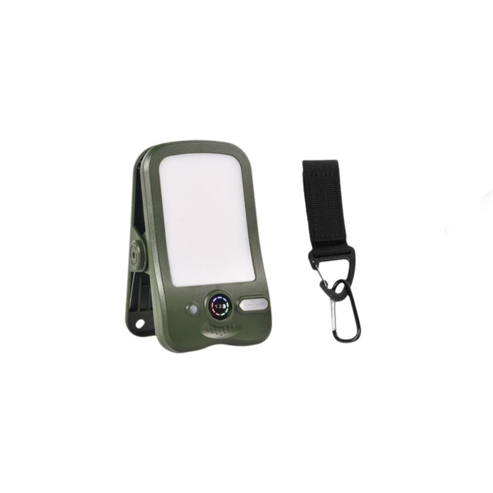 Digital Display Solar Camping Clip Light Long-Lasting Lighting Ultra Long Endurance Portable Camping Light Rechargeable