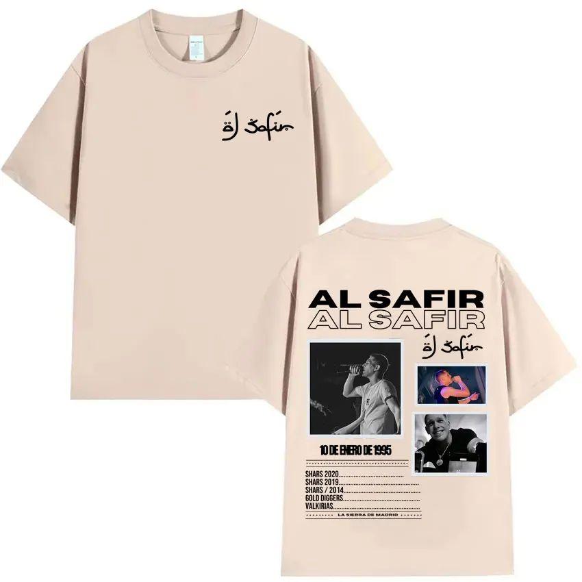Hip Hop Tshrit Rapper Al Safir Tour Graphics Harajuku Clothing Oversized Tide T-shirts Gothic Casual Y2K T Shirt Streetwear