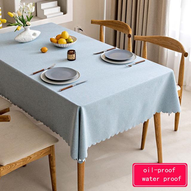 Rectangular Tablecloth Oil -Proof Waterproof Antifouling Cover Outdoor Dining Table Cloth
