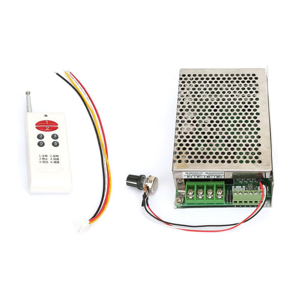 Wireless Remote Control DC Motor Governor Speed Controller 12V24V30V 30A Forward and Reverse