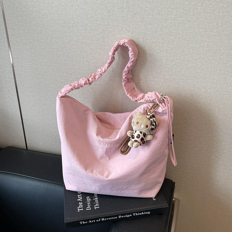 Canvas tote large-capacity bag women's 2025 spring and summer new shoulder bag fashion casual messenger bag