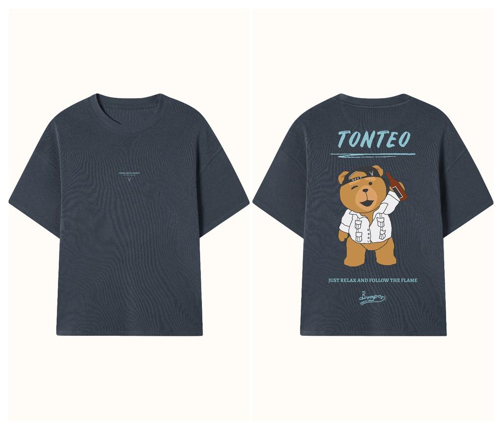 Fashion Trend Brand Marbella's Pattern Printing Cotton Short-sleeved Sports Popular T-shirt Casual Loose Streetwear Top Unisex