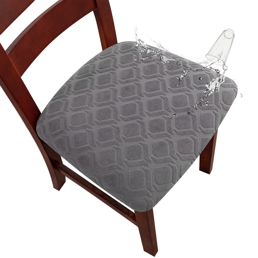 Waterproof Chair Seat Covers Stretch Thick Jacquard With Good Elasticity Dust-proof Waterproof Oil-proof For Dining Room Living