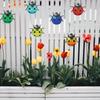 MERRYHAPY 3pcs Wall Wrought Iron Pendant Garden Decor Metal Ladybug Garden Wall Art Lawn Decorations Outdoor Yard Iron Animal Decor Hanging Wall Art