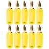 10Pcs Banana Plug 2.5mm Gold Plated Brass Solder Type Male Connector Accessory Set Kit