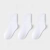 3pairs Soft Breathable Cotton Socks 3 Pairs Sport Socks Comfortable Middle Tube Socks  For 2-12Y