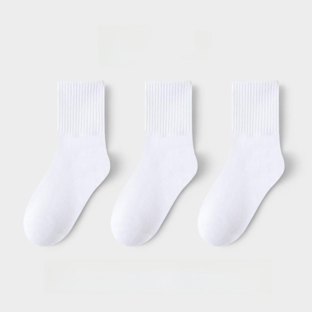 3pairs Soft Breathable Cotton Socks 3 Pairs Sport Socks Comfortable Middle Tube Socks For 2-12Y