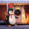 Inflatable Christmas Decoration, 2.5 M Inflatable Christmas Penguin with 3 LED Lights, 162 X 100 X 250 Cm, Multicoloured