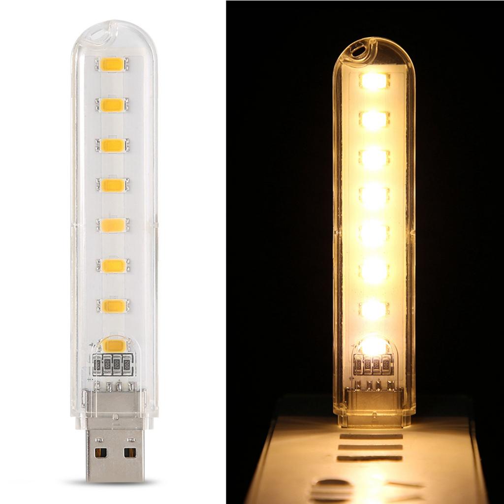 Mini LED Night Light High Bright Desk Book Laptop Reading Lamp (warm white)