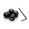 4Pcs Car Tire Valve Caps Aluminium Seal Tire Valve Stem Caps Dust Proof Covers For FORD ST Focus Kuga Tierra Explorer Mondeo